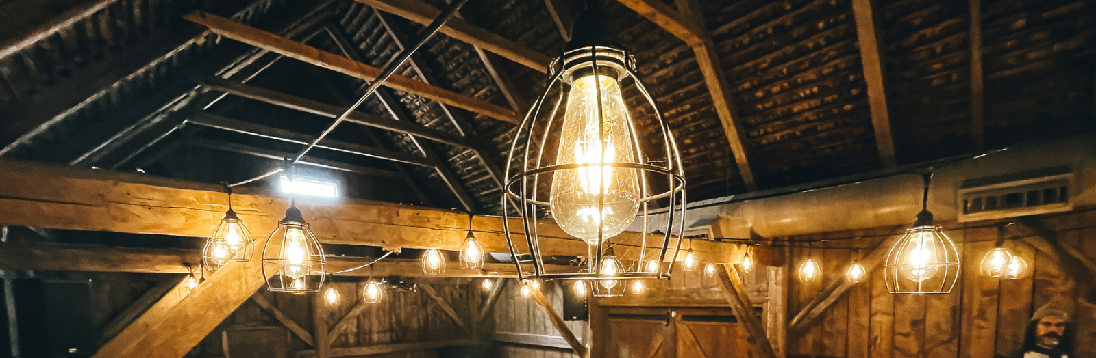 Lights in the Doiron House barn