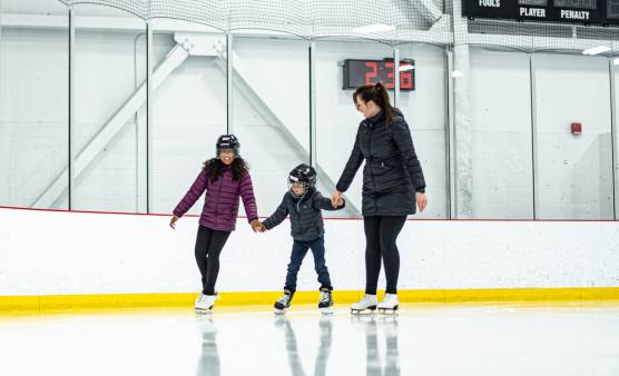 Family skating
