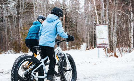 Fat bikes at Rotary St-Anselme Park