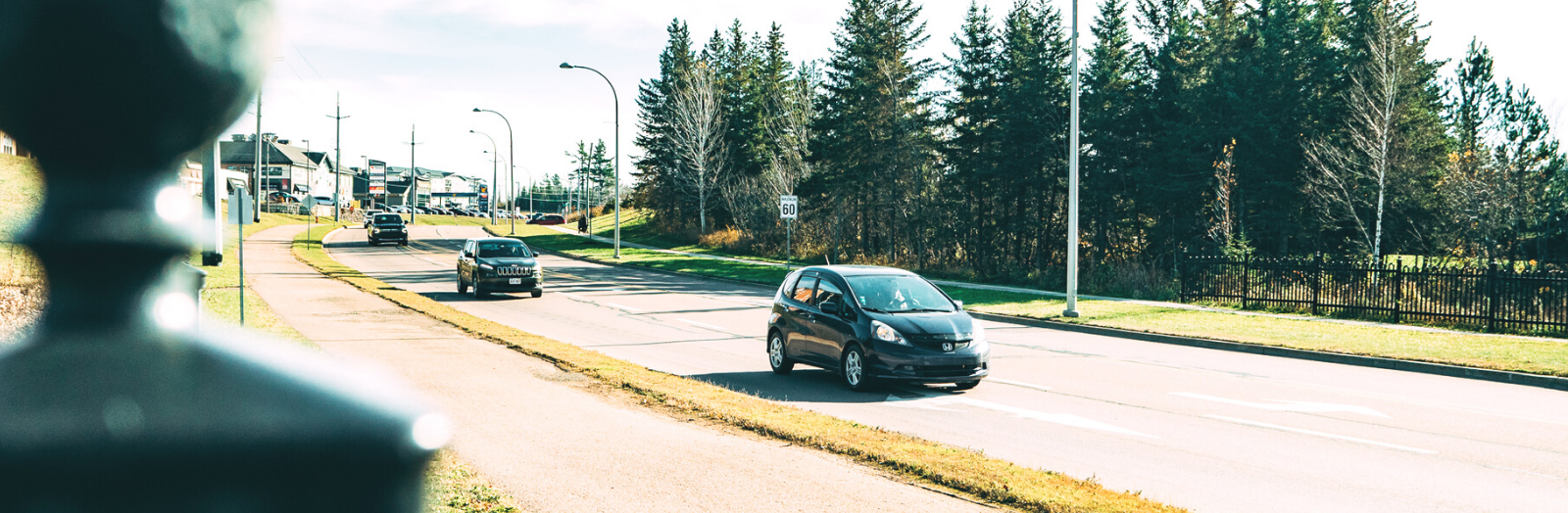 Cars circulating on Dieppe Boulevard