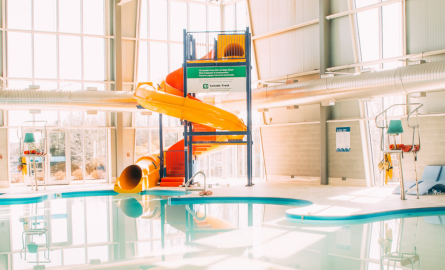 Glissade du Centre aquatique et sportif