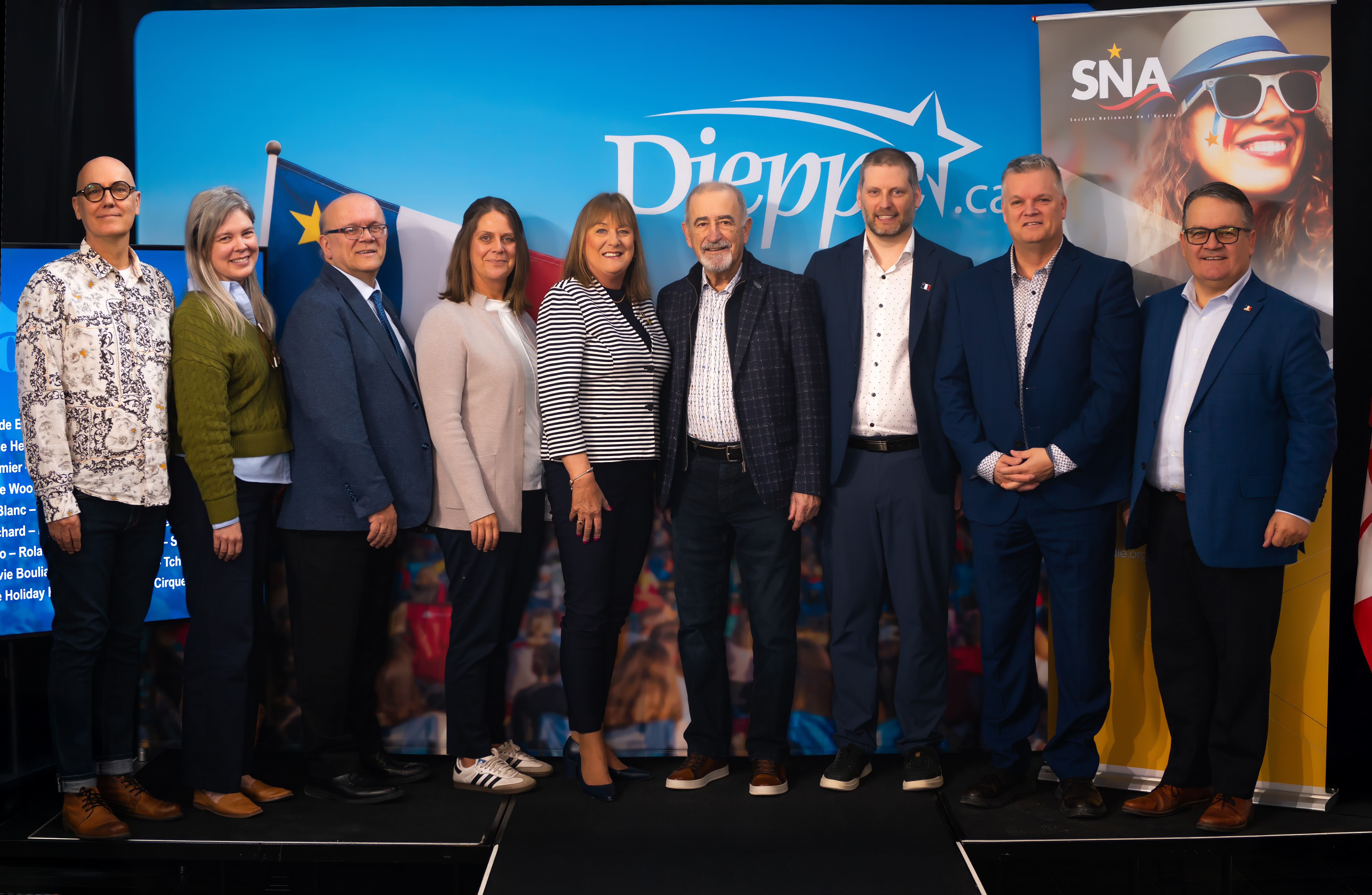 Invités d'honneur sur la scène