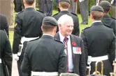 L'ancien gouverneur général du Canada David Johnston lors de la cérémonie à Pourville-sur-Mer / Former Governor General David Johnston during a ceremony at Pourville-sur-Mer